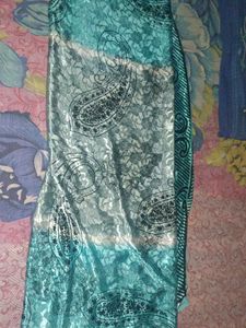 Crape Saree With New Blouse Free Size