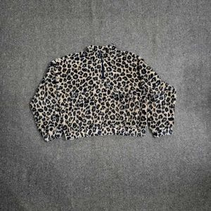 Leopard Print Fleece Jacket