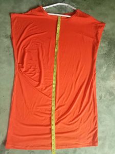 Vibrant Orange T-Shirt Dress