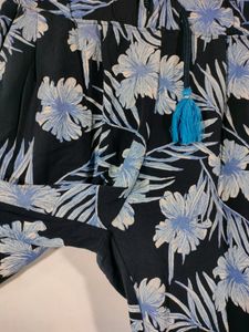 Drak Blue Printed Jumper Pants (Women&#39;s)