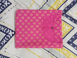 Pink Floral Kurti