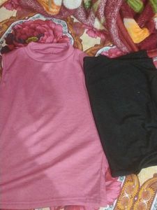 black pink tank top combo