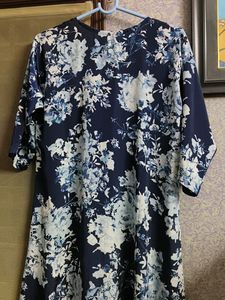 Crepe Blue Kurti