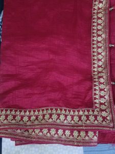 Red Saree Silk