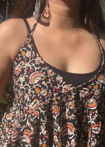 Floral Peplum Top &amp; Jeans