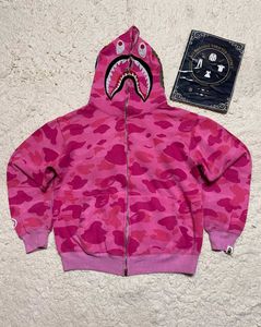 BAPE Pink Camo Shark Hoodie