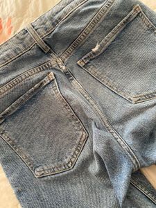 Zara High Waist Skinny Straight Fit Jeans
