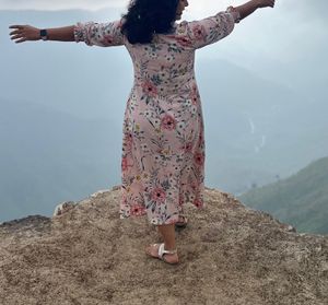 cotton floral pastel pink dress