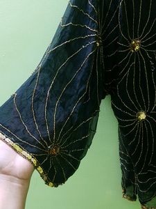 Embroided Pure Silk Y2k Sequin Top🎀
