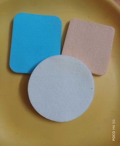 Makeup Sponges - 3 Pack With One Brush