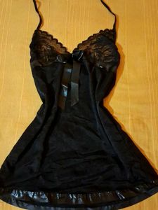 Lace Trim Babydoll Lingerie Slip