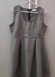 Houndstooth Sleeveless Dress