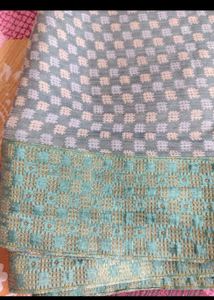 Beautiful Very Sower Saree With Stiched Blouse