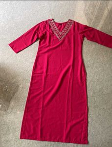 Alia Butt Inspired Pink Kurti Set