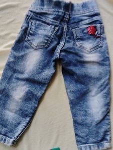 Cute Kids Pink Jacket &amp; Jeans Set