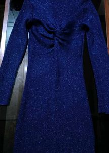 Sparkly Blue Mini Dress