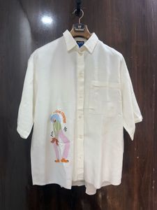 Embroidered Oversized Shirt