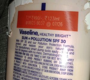 Vaseline Sun+ Pollution SPF 30 Body Lotion