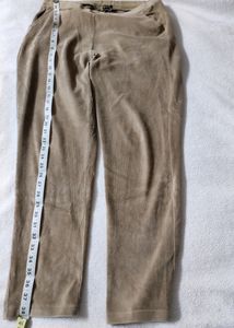 Go Colors Corduroy Beige Stretch Trousers