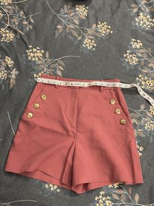Zara Pink High-Waisted Shorts
