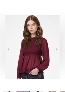 JDY BY ONLYSmocked Peplum Top