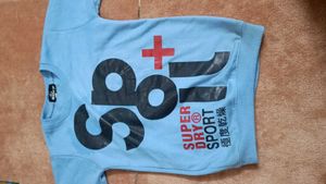 A Sky Blue Sweatershirt .