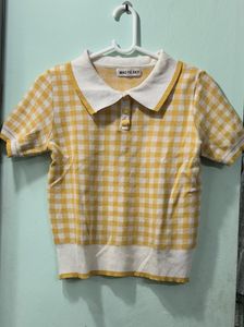 Yellow Checkered Top