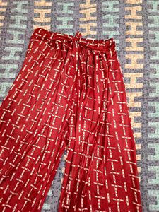 Maroon Palazzo Pants