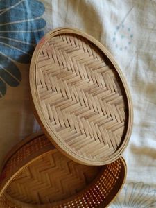Woven Bamboo Trinket Box 💯💯