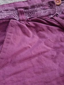 Cute Purple Lace Shorts