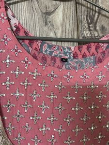 Pink Anarkali Kurti