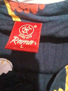 Stylish Black Tunic with Floral Accent