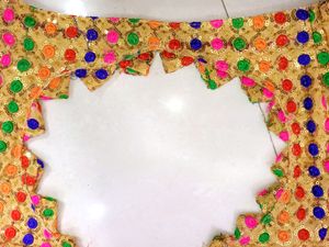 Golden Multicolour Heavy Blouse