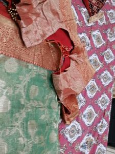 Elegant Green Banarasi Saree With Surprise Gift