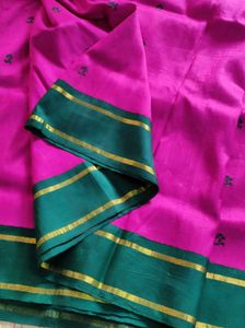 Pink &amp; Green Saree