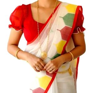 Elegant Ethnic Linen Saree