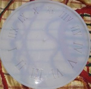 12 Inche Silicone Clock Face Mold For Resin Art