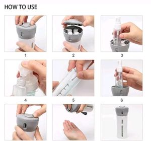 jesilo 4 in 1 Travel Dispenser Bottle Set Trave