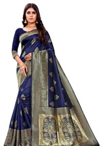 Elegant Maroon Banarasi Saree