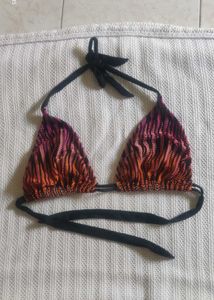 Patterned Bikini Top