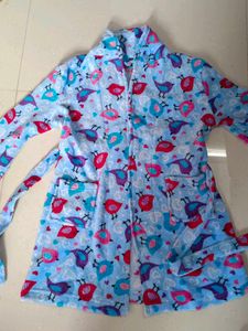 Cute Bird Print Robe