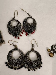 7 Pairs of Earrings &amp; 1 Ring - Mixed