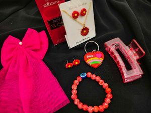 Red Accessory Bundle: Y2K Vibes!