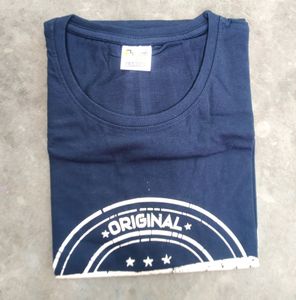 Brand New Navy Blue Printed T-shirt