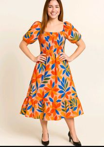 Tropical Smocked Dress