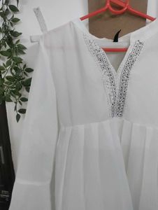 White Embroidered Top