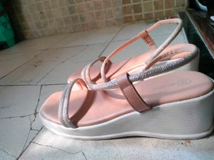 Shimmer Strap Wedge For Women