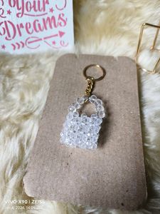 White Crystal Key Chain 🤍💎