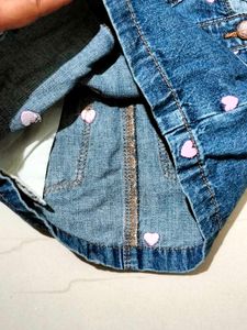 Denim Dungaree 6-9 Months