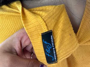 Yellow Crop Top